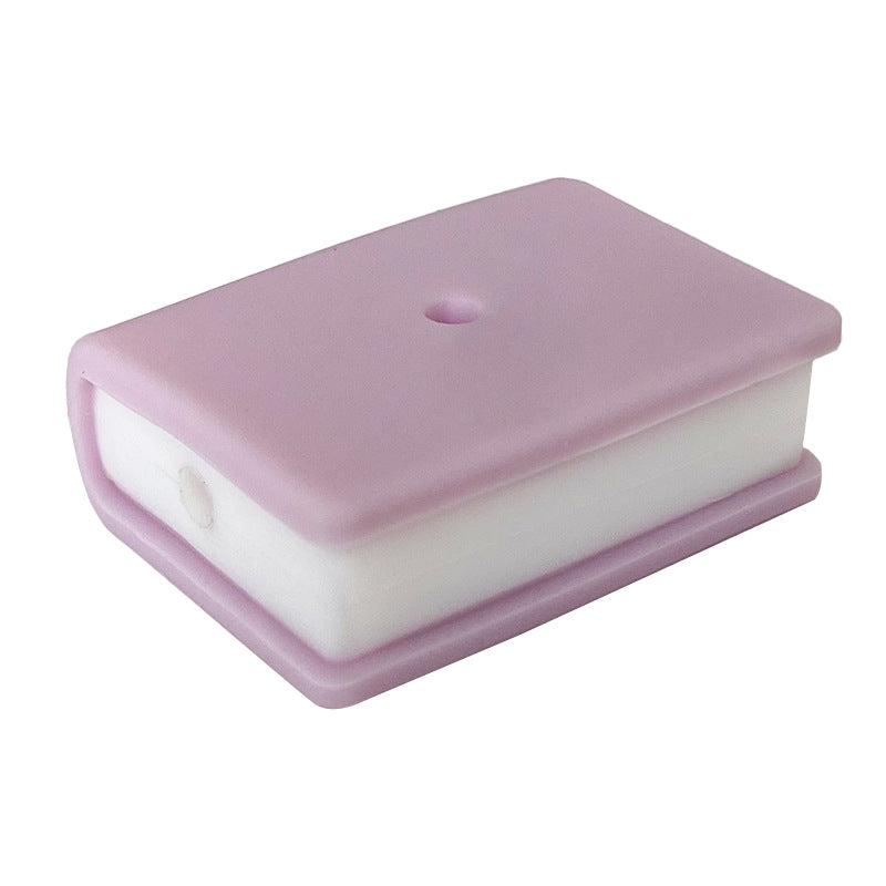 Wholesale 10PCS Stacked Book Shape Rectangle Cartoon Silicone Beads